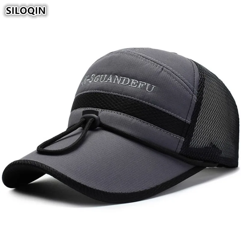 SILOQIN Adjustable Size Breathable Mesh Baseball Caps For Men Women Snapback Cap Wind Rope Fixed Men's Cap Women's Embroider Hat
SILOQIN Adjustable Size Breathable Mesh Baseball Caps For Men Women Snapback Cap Wind Rope Fixed Men's Cap Women's Embroider Hat