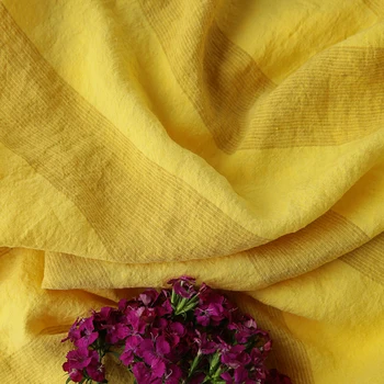 High quality pure flax fabric Lemon yellow stripes fabric High-end gowns, clothes patchwork
High quality pure flax fabric Lemon yellow stripes fabric High-end gowns, clothes patchwork