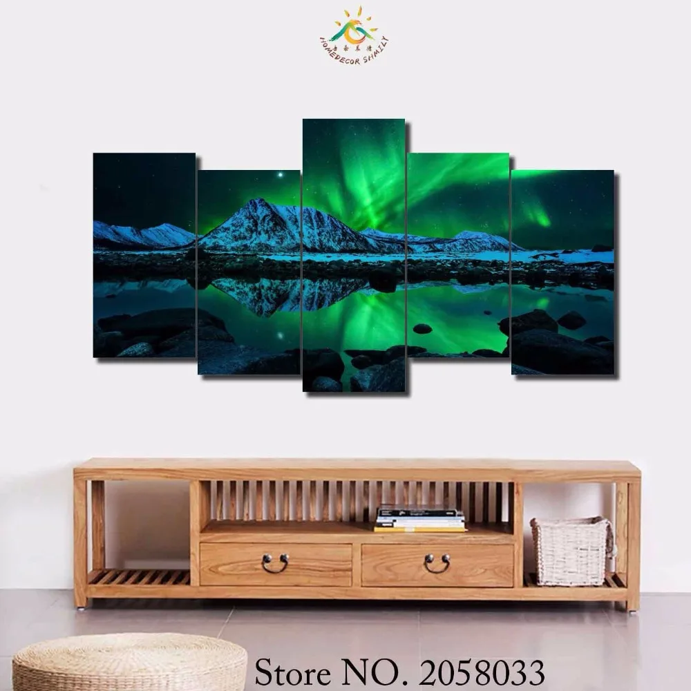 5 Pieces/set HD Aurora Borealis Painting on Canvas Painting Wall Art Pictures for Home Decoration Living Room Unframed
5 Pieces/set HD Aurora Borealis Painting on Canvas Painting Wall Art Pictures for Home Decoration Living Room Unframed