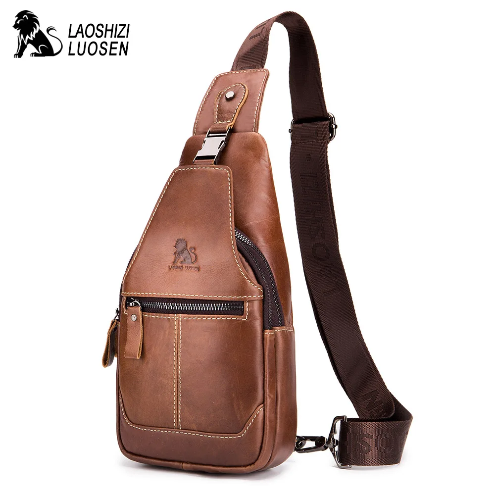 LAOSHIZI LUOSEN Double Zipper Genuine Leather Crossbody Bags Men Messenger Bags Male Shoulder Bag Chest Bag for Men 91010
LAOSHIZI LUOSEN Double Zipper Genuine Leather Crossbody Bags Men Messenger Bags Male Shoulder Bag Chest Bag for Men 91010