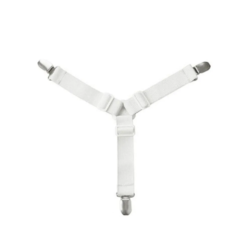 new Elastic Bed Sheet Straps Clips convenient Adjustable white Heavy Duty Grippers Straps Suspender home decoration accessories
new Elastic Bed Sheet Straps Clips convenient Adjustable white Heavy Duty Grippers Straps Suspender home decoration accessories