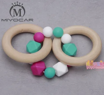 MIYOCAR Wooden Teething Ring, Double Ring Teether, Silicone Teething Ring, Teething Rattle, Silicone Teether, Baby Rattle,
MIYOCAR Wooden Teething Ring, Double Ring Teether, Silicone Teething Ring, Teething Rattle, Silicone Teether, Baby Rattle,