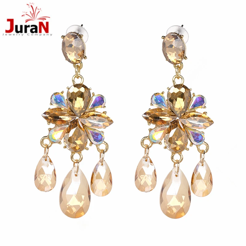 JURAN 2018 Ethnic crystal Tassel drop Earrings New Statement earring Jewelry Factory Wholesale Rhinestone Fringing earrings
JURAN 2018 Ethnic crystal Tassel drop Earrings New Statement earring Jewelry Factory Wholesale Rhinestone Fringing earrings