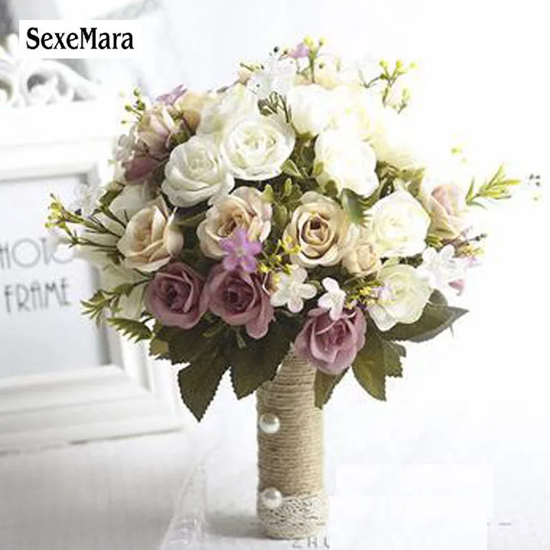 Свадебный букет SexeMara Европейский шезлонг с розами искусственные цветы украшение