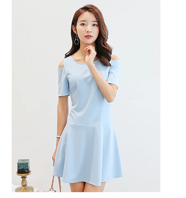 New Cute Hollow Out Short Sleeve Dress Fashion Sky Blue Dress Student Vestidos Summer Dress Women Clothing Bodycon Dress Korean
New Cute Hollow Out Short Sleeve Dress Fashion Sky Blue Dress Student Vestidos Summer Dress Women Clothing Bodycon Dress Korean