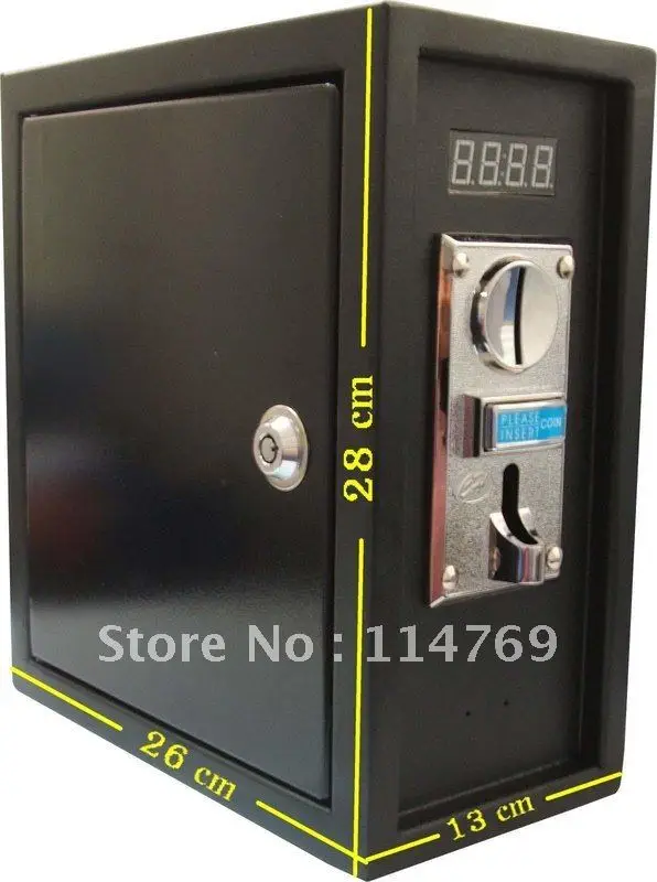 Coin operated Timer Control Power Supply box to Control 220V electronic device with ZINC ALLOY front plate
Coin operated Timer Control Power Supply box to Control 220V electronic device with ZINC ALLOY front plate