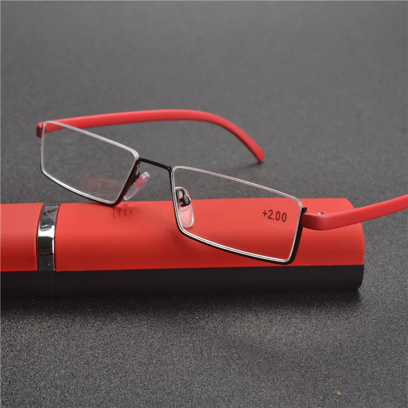 

Fashionable TR90 Reading Glasses Women Men Ultralight Resin Lenses Elderly Watch Folding Presbyopic Eyeglasses with box FML