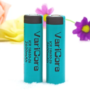 VariCore 18650 2600mAh Li-ion Rechargeable Battery 3.7V ICR18650-26 for flashlight batteries
VariCore 18650 2600mAh Li-ion Rechargeable Battery 3.7V ICR18650-26 for flashlight batteries