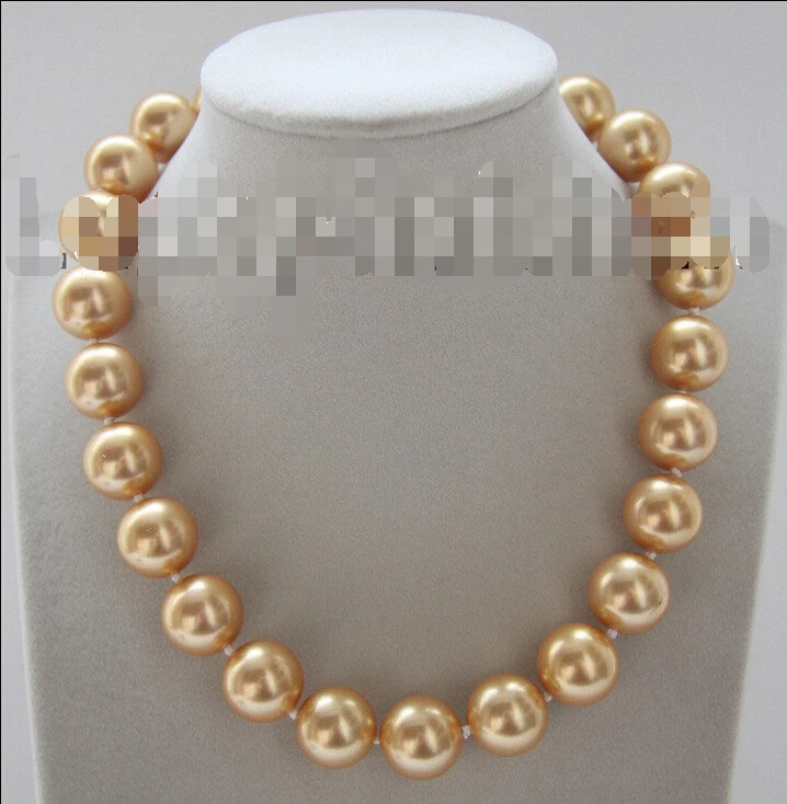 18" 16mm round golden south sea shell pearls necklace magnet clasp j9279 @^Noble style Natural Fine jewe FREE SHIPPING
18" 16mm round golden south sea shell pearls necklace magnet clasp j9279 @^Noble style Natural Fine jewe FREE SHIPPING