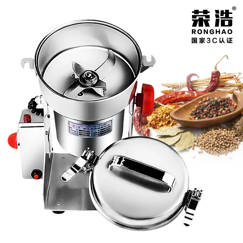 600g Grain Grinder Stainless Steel Household Small Medicinal Powder Mill Ultra-fine Grinding Machine for Commercial
600g Grain Grinder Stainless Steel Household Small Medicinal Powder Mill Ultra-fine Grinding Machine for Commercial