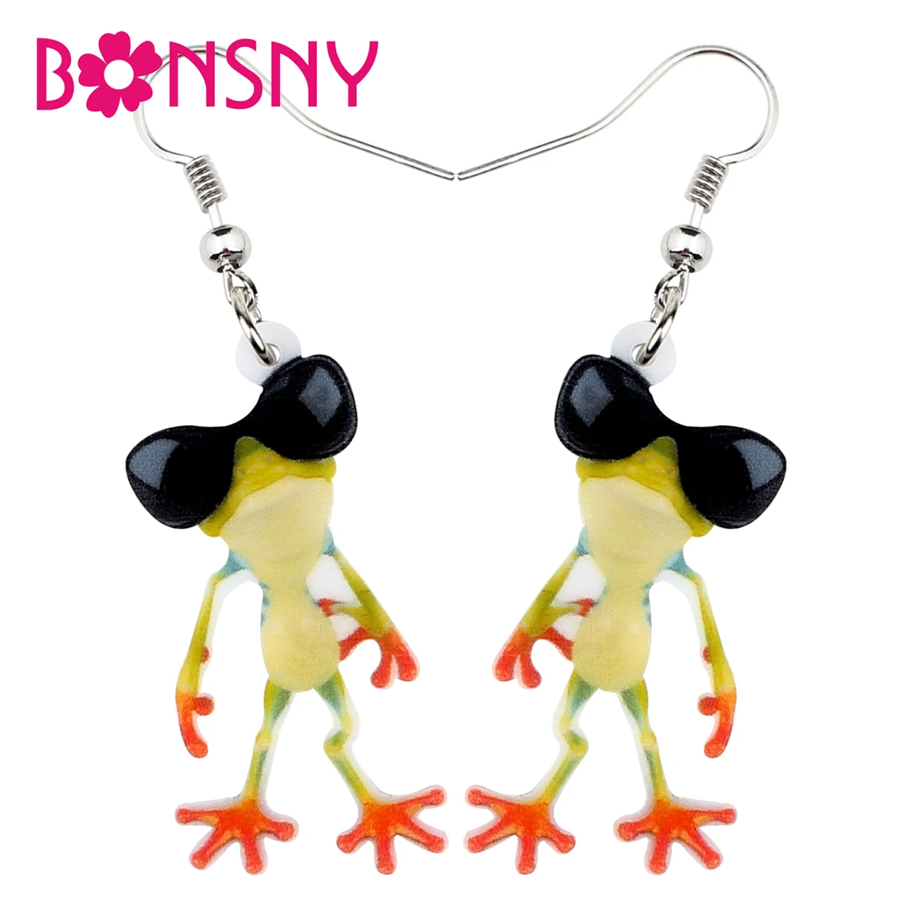 Bonsny Acrylic Sweet Sunglasses Frog Earrings Drop Dangle Funny Animal Jewelry For Women Girls Teens Gift Charms Wholesale Party
Bonsny Acrylic Sweet Sunglasses Frog Earrings Drop Dangle Funny Animal Jewelry For Women Girls Teens Gift Charms Wholesale Party