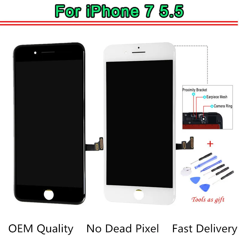 OEM Quality For iPhone 7 plus LCD Screen Pantalla 5.5 inch Screen With Good 3D Touch Digitizer Display Assembly Replacement
OEM Quality For iPhone 7 plus LCD Screen Pantalla 5.5 inch Screen With Good 3D Touch Digitizer Display Assembly Replacement