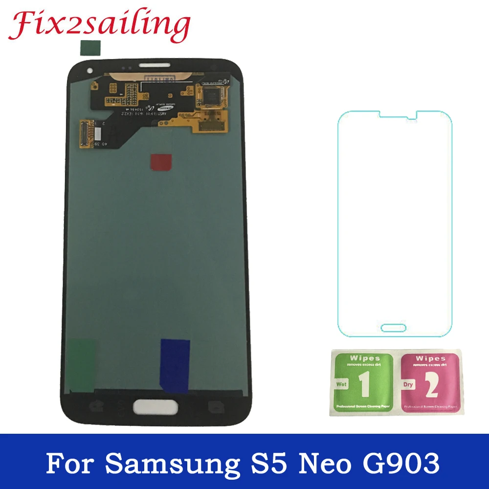 Super AMOLED LCDS For Samsung Galaxy S5 Neo G903 G903F LCD Touch Screen Digitizer Assembly Replacement Free Shipping for G930
Super AMOLED LCDS For Samsung Galaxy S5 Neo G903 G903F LCD Touch Screen Digitizer Assembly Replacement Free Shipping for G930