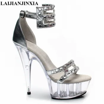 LAIJIANJINXIA New Women 15cm High Heels Nightclub Sandals Strap Clear Platform Shoes Dancing Shoes Open Toe Platform Party Shoes
LAIJIANJINXIA New Women 15cm High Heels Nightclub Sandals Strap Clear Platform Shoes Dancing Shoes Open Toe Platform Party Shoes