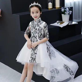 2019Children Girls Spring New Chinese Traditional Embroidery Lace Flowers Birthday Wedding Party Dress Teens Kids Piano Dress
2019Children Girls Spring New Chinese Traditional Embroidery Lace Flowers Birthday Wedding Party Dress Teens Kids Piano Dress