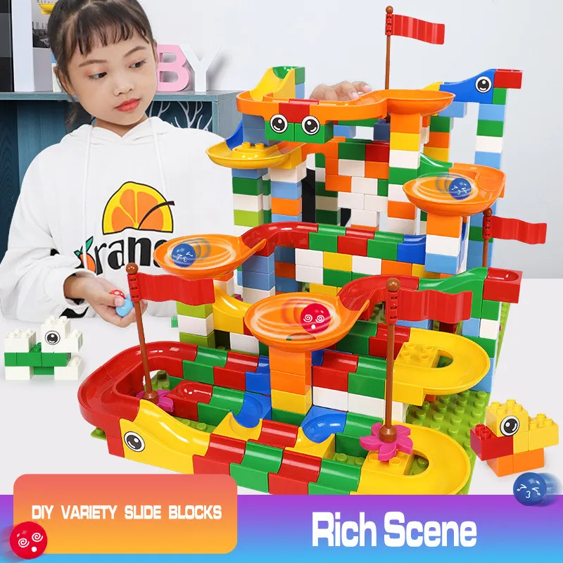 43-296Pcs Construction Marble Race Run Maze Balls Track Building Blocks Funnel Slide Big Size Building Brick Educational Bricks
43-296Pcs Construction Marble Race Run Maze Balls Track Building Blocks Funnel Slide Big Size Building Brick Educational Bricks