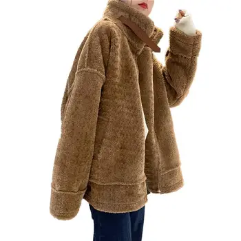 Women 2019 Spring Autumn Faux Lambswool Overcoat Female Thick Warm Jackets Ladies Loose Casual Chic Motorcycle Outerwear V959
Women 2019 Spring Autumn Faux Lambswool Overcoat Female Thick Warm Jackets Ladies Loose Casual Chic Motorcycle Outerwear V959