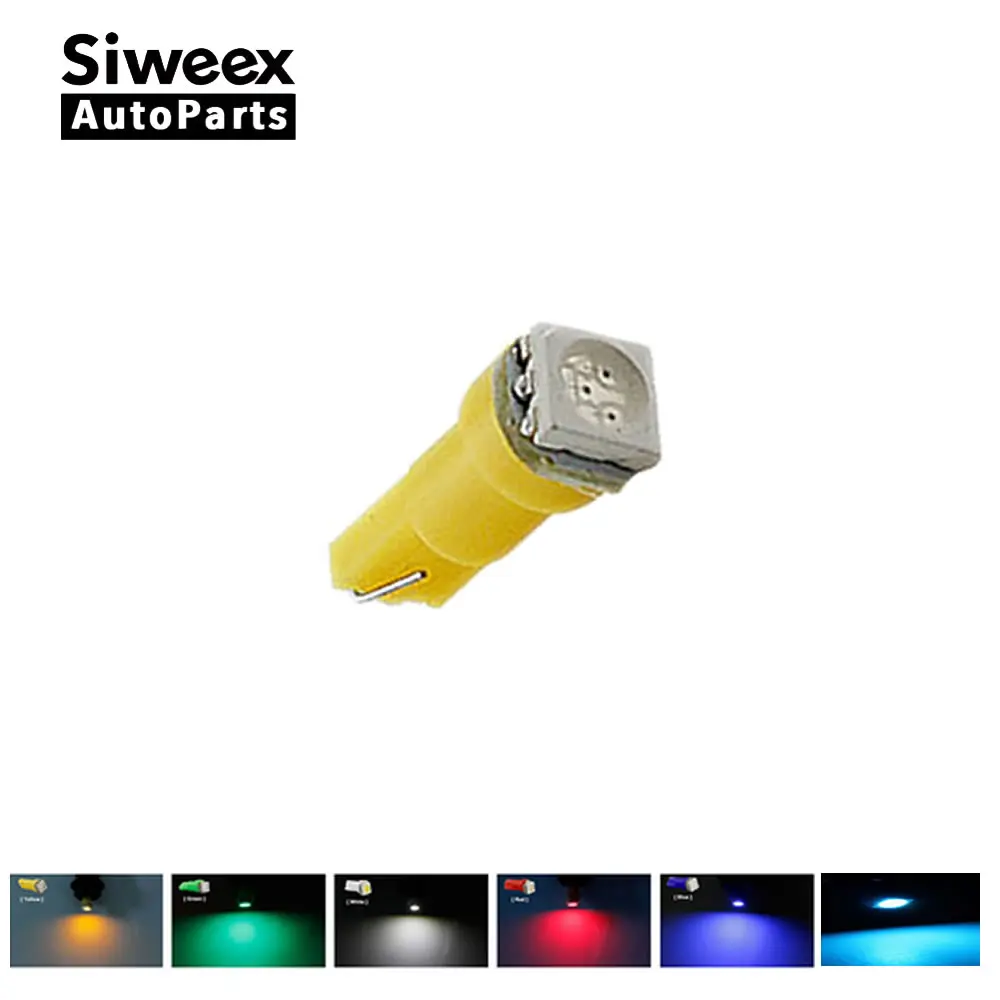 Лампа для приборной панели 10X T5 37 70 73 74 5050 SMD 1 светодиодный светодиодная мини-лампа
