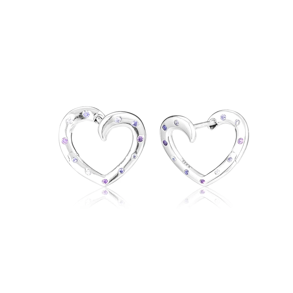 100% Real 925 Sterling Silver Bright Hearts Hoop Earrings CZ Earrings for Women Jewelry Gifts Argent Brincos
100% Real 925 Sterling Silver Bright Hearts Hoop Earrings CZ Earrings for Women Jewelry Gifts Argent Brincos