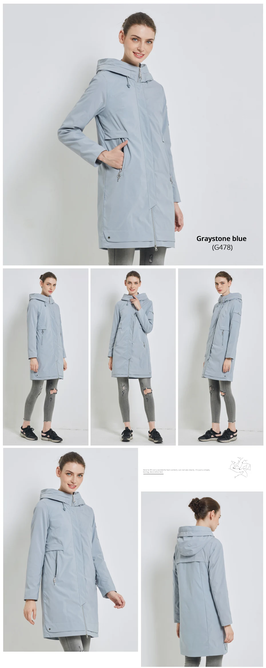 ICEbear 19 New Women's Warm Jacket Autumn Female Casual Parkas Woman Coat with Zipper Women's Brand Apparel GWC19113I 8 ICEbear 19 New Women's Warm Jacket Autumn Female Casual Parkas Woman Coat with Zipper Women's Brand Apparel GWC19113I 8