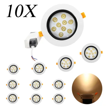 10X High quality 9W LED recessed ceiling downlight light bulb light AC85-265V 7W Siamese LED ceiling light white anti-glare
10X High quality 9W LED recessed ceiling downlight light bulb light AC85-265V 7W Siamese LED ceiling light white anti-glare