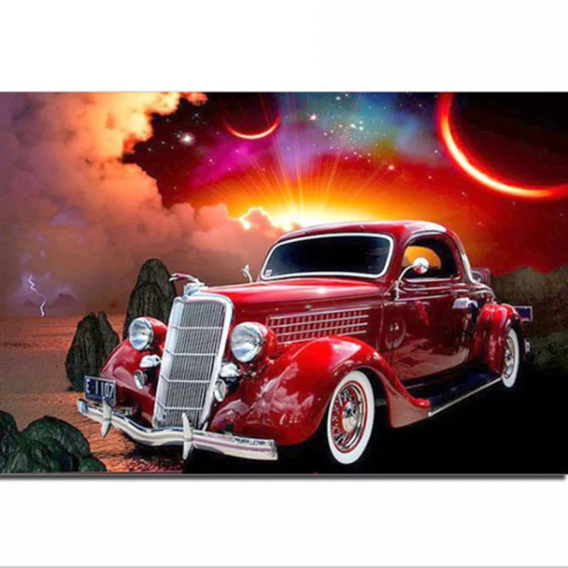 Full Diamond Painting Cartoon Car Diamond Embroidery Mosaic Cross Stitch Red Car Night Moon Needlework Home Paintings SSYP0022
Full Diamond Painting Cartoon Car Diamond Embroidery Mosaic Cross Stitch Red Car Night Moon Needlework Home Paintings SSYP0022