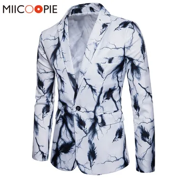 AutumnBlazers Men Suit Jackets Lightning Feather Printing Performance Jacket Slim Blazer Male Single Button Outerwear Coat XXXL
AutumnBlazers Men Suit Jackets Lightning Feather Printing Performance Jacket Slim Blazer Male Single Button Outerwear Coat XXXL