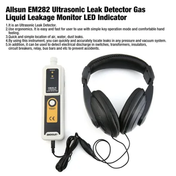 Allsun EM282 Ultrasonic Leak Detector 40KHz Transmitter Reliable Detection Gas Liquid Leakage Monitor LED Indicator
Allsun EM282 Ultrasonic Leak Detector 40KHz Transmitter Reliable Detection Gas Liquid Leakage Monitor LED Indicator