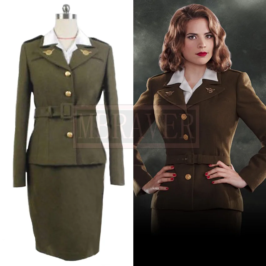 The First Avengers Captain America Agent Peggy Carter Cosplay Costume Dress Uniforms Tailor made Any Size
The First Avengers Captain America Agent Peggy Carter Cosplay Costume Dress Uniforms Tailor made Any Size