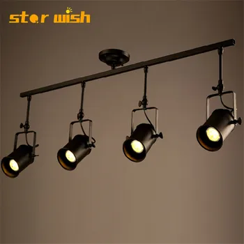Star wish Industrial LOFT 5W led track spotlights American style ceiling spotlight rod Lighting clothing store bar
Star wish Industrial LOFT 5W led track spotlights American style ceiling spotlight rod Lighting clothing store bar