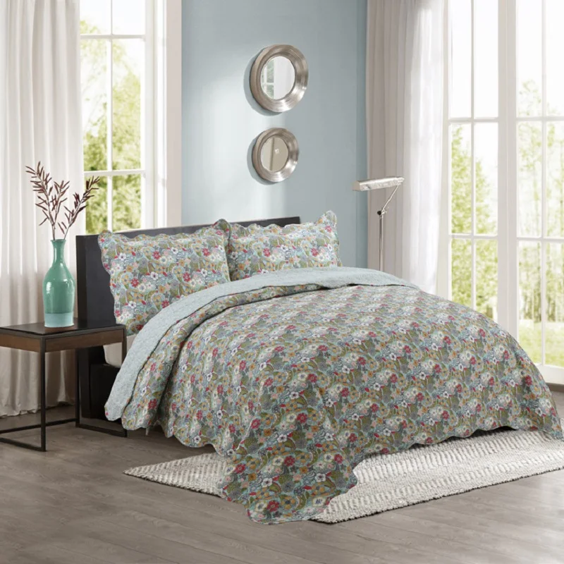 CHAUSUB Quality Washed Cotton Quilt Set 3PCS Quilted Bedspread Print Quilts Bed Cover Pillow Case King Queen Size Coverlet Sets
CHAUSUB Quality Washed Cotton Quilt Set 3PCS Quilted Bedspread Print Quilts Bed Cover Pillow Case King Queen Size Coverlet Sets