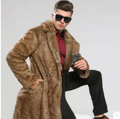 2019 Mens Long Section Man-Made Fur Jackets Brown Winter Autummn Plus Size Fake Fur Overcoats Faux Fur Winderbreaker S/3Xl K559
2019 Mens Long Section Man-Made Fur Jackets Brown Winter Autummn Plus Size Fake Fur Overcoats Faux Fur Winderbreaker S/3Xl K559