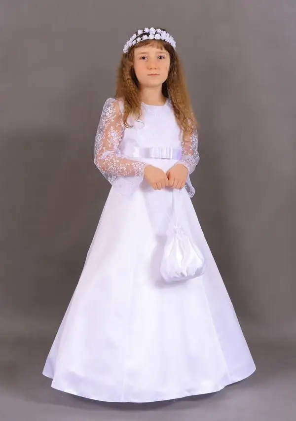 2019 New Holy First Communion Dresses for Weddings Long Sleeve Lace A-line Para Ninas Flower Girl Dresses Vestidos de Comunion
2019 New Holy First Communion Dresses for Weddings Long Sleeve Lace A-line Para Ninas Flower Girl Dresses Vestidos de Comunion