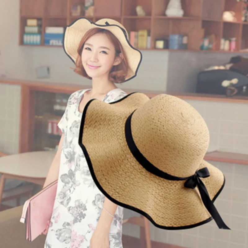 New Summer straw hat women big wide brim beach hat sun hat foldable sun block UV protection panama hat bone chapeu feminino
New Summer straw hat women big wide brim beach hat sun hat foldable sun block UV protection panama hat bone chapeu feminino