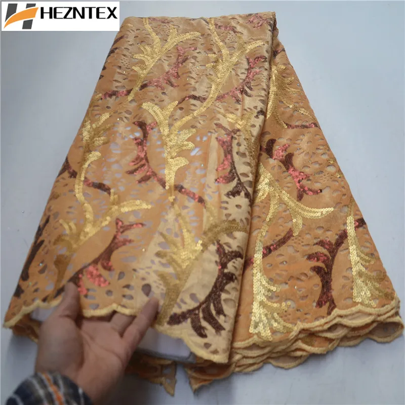 New Arrival High Quality Nigerian Sequins Tulle Lace Fabric French Net Embroidered Lace Fabric For Wedding Dress 5Yards PSA595-1
New Arrival High Quality Nigerian Sequins Tulle Lace Fabric French Net Embroidered Lace Fabric For Wedding Dress 5Yards PSA595-1