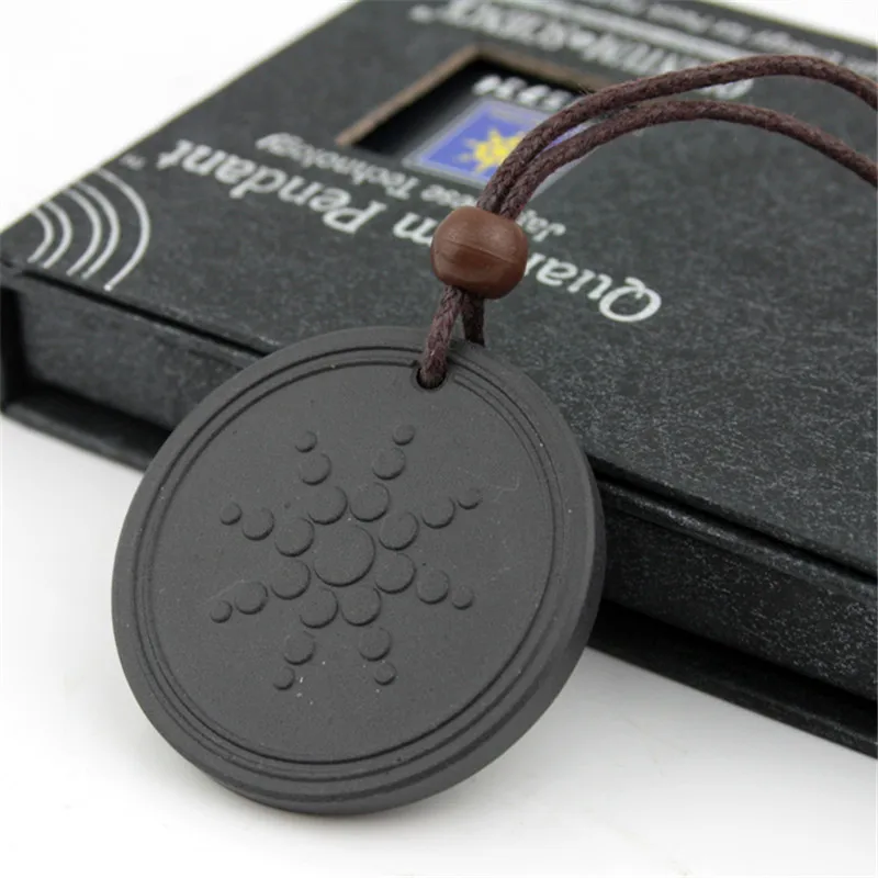 

Quantum Pendant Health Energy Coin Necklace For Anti EMF Radiation Protection Reverse Aging Joint Pain Blood Circulation