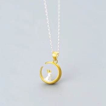 MloveAcc 100% 925 Sterling Silver Cute Rabbit Sit on Moon Crescent Necklaces for Women S925 Necklace sterling-silver-jewelry
MloveAcc 100% 925 Sterling Silver Cute Rabbit Sit on Moon Crescent Necklaces for Women S925 Necklace sterling-silver-jewelry