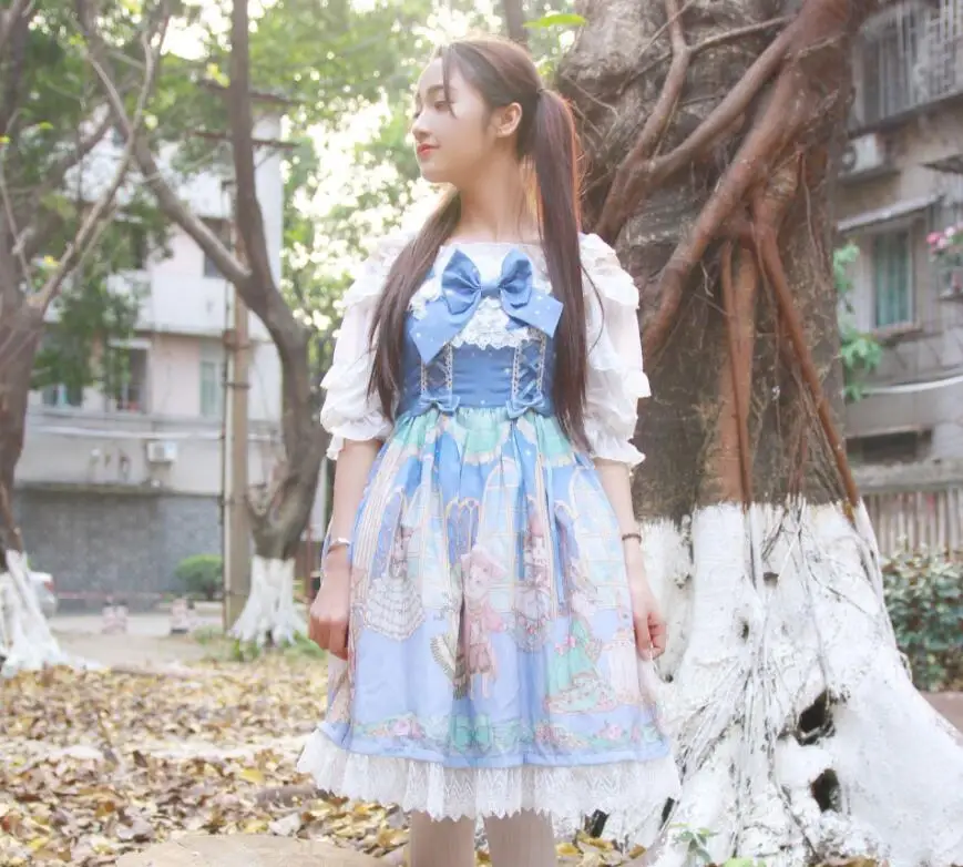 Palace cute printing victorian dress retro lace bowknot kawaii girl sweet lolita dress princess gothic lolita jsk loli cosplay
Palace cute printing victorian dress retro lace bowknot kawaii girl sweet lolita dress princess gothic lolita jsk loli cosplay