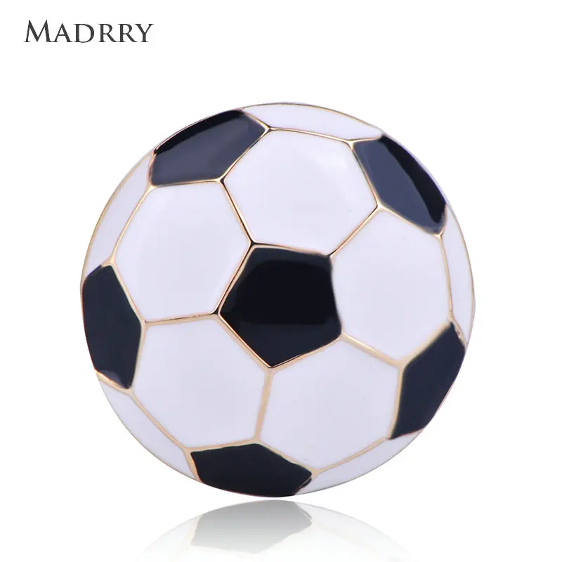 Madrry New Arrival Fashion Football Shape Brooches White Enamel Sports Style Accessories Children Boys Clothes Pin Jewelry Gifts
Madrry New Arrival Fashion Football Shape Brooches White Enamel Sports Style Accessories Children Boys Clothes Pin Jewelry Gifts