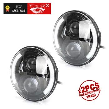 Free shipping 7" LED DRL H4 Halo Headlights For pair 7Inch LED work Headlamps with Halo Ring Amber Turn Signal For lada niva 4x4
Free shipping 7" LED DRL H4 Halo Headlights For pair 7Inch LED work Headlamps with Halo Ring Amber Turn Signal For lada niva 4x4