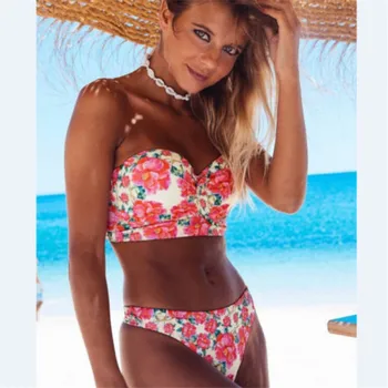 New Women Bikini Set Psychedelic Floral Printed Sexy Bandage Push Up Padded Swimwear Swimsuit Bathing Beachwear High Quality
New Women Bikini Set Psychedelic Floral Printed Sexy Bandage Push Up Padded Swimwear Swimsuit Bathing Beachwear High Quality