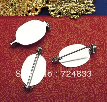 13x18mm Blank Brooch Pins Back Flat Oval Pad Trays Brooches Bases Settings Findings Craft Silver Plated Brass Wholesale
13x18mm Blank Brooch Pins Back Flat Oval Pad Trays Brooches Bases Settings Findings Craft Silver Plated Brass Wholesale