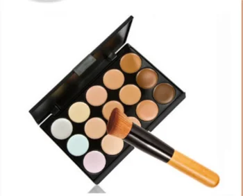 15 Colors Makeup Concealer Contour Palette + Makeup Brush Face Make up face powder blusher Tools Cosmetic / by dhl 100pcs
15 Colors Makeup Concealer Contour Palette + Makeup Brush Face Make up face powder blusher Tools Cosmetic / by dhl 100pcs