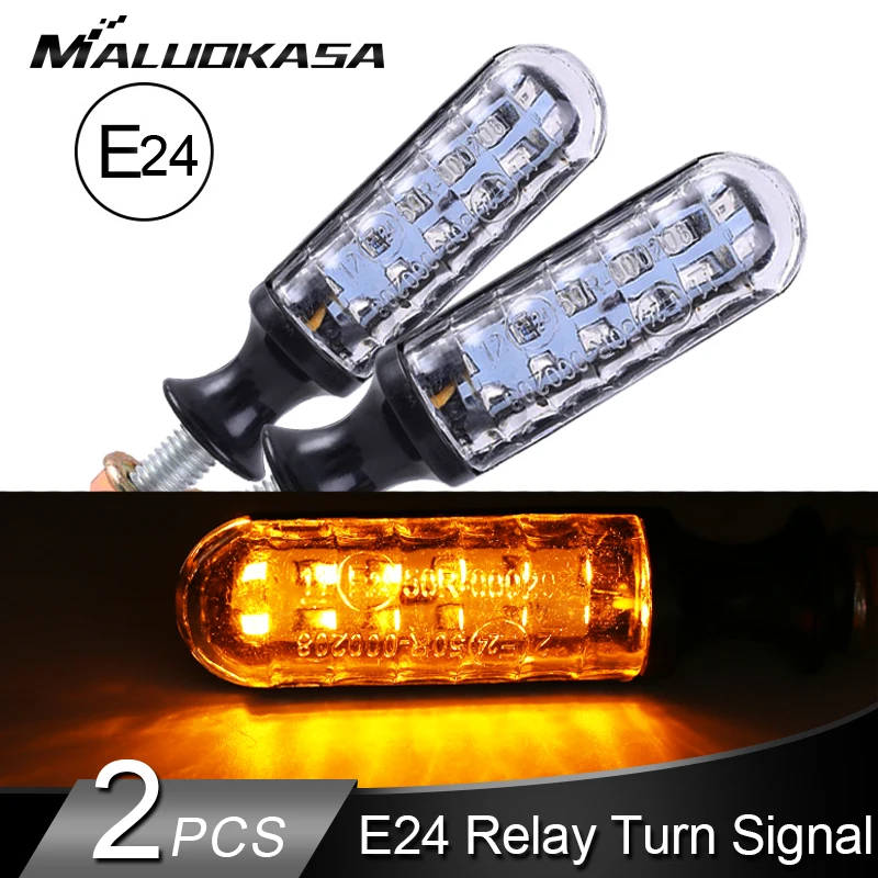 2PCS Motorcycle Turn Signals E-Mark E24 LED flashing Signal Flowing Water Built-in Relay 12LED Blinker Auto Indicators
2PCS Motorcycle Turn Signals E-Mark E24 LED flashing Signal Flowing Water Built-in Relay 12LED Blinker Auto Indicators