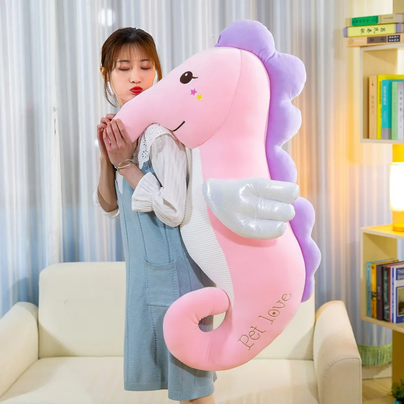 55-90cm Cute Hippocampus Plush Toys Stuffed Plush Kawaii Sea Horse With Wings Baby Doll Toys Sofa Pillow Cushion Birthday Gifts
55-90cm Cute Hippocampus Plush Toys Stuffed Plush Kawaii Sea Horse With Wings Baby Doll Toys Sofa Pillow Cushion Birthday Gifts