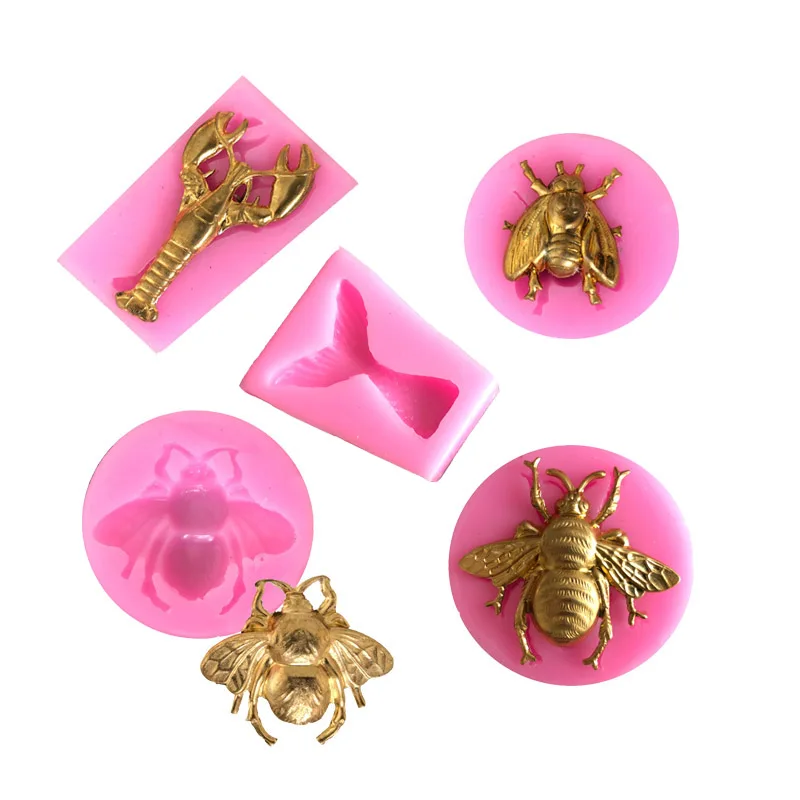 1PC Bee/Fish Tail Shaped Nail Art Pendant DIY Silicone Mold Dried Flower Jewelry Accessories Tools Equipments Resin Molds
1PC Bee/Fish Tail Shaped Nail Art Pendant DIY Silicone Mold Dried Flower Jewelry Accessories Tools Equipments Resin Molds