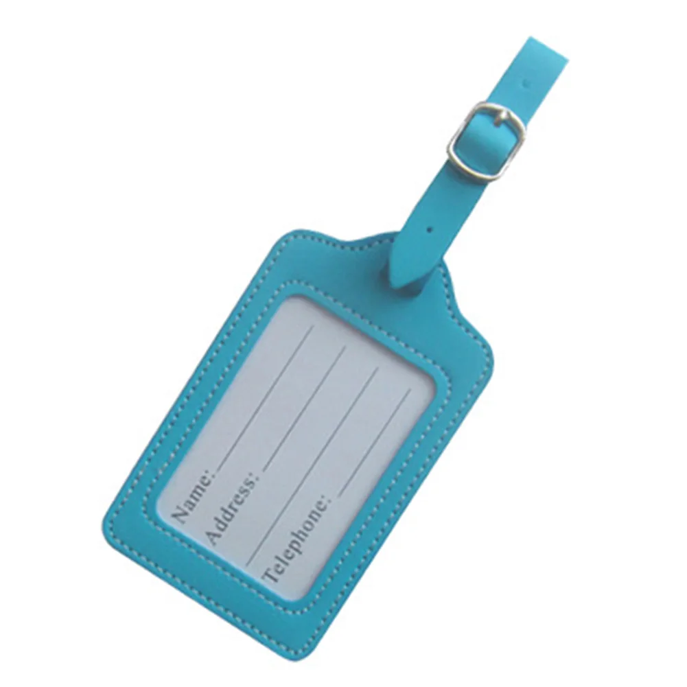 ID Identifier Holder Address PU Leather Fashion Checked Boarding Luggage Tag Suitcase Letter Portable Label Straps Travel
ID Identifier Holder Address PU Leather Fashion Checked Boarding Luggage Tag Suitcase Letter Portable Label Straps Travel