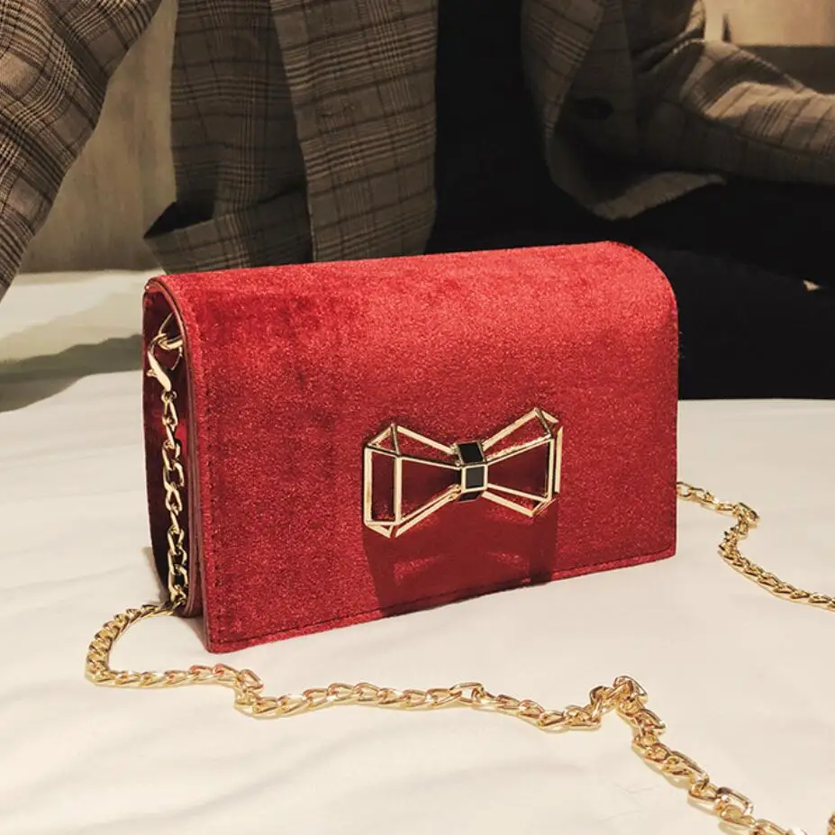2018 Winter Fashion Sweet Ladies Square bag Quality Velvet Women's Designer Handbag Bow Chain Shoulder Messenger bag Crossbody
2018 Winter Fashion Sweet Ladies Square bag Quality Velvet Women's Designer Handbag Bow Chain Shoulder Messenger bag Crossbody