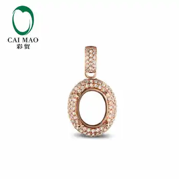CaiMao Semi Mount Pendant Oval cut Settings & 0.48 ct Diamond 14k Rose Gold Gemstone Engagement Fine Jewelry
CaiMao Semi Mount Pendant Oval cut Settings & 0.48 ct Diamond 14k Rose Gold Gemstone Engagement Fine Jewelry