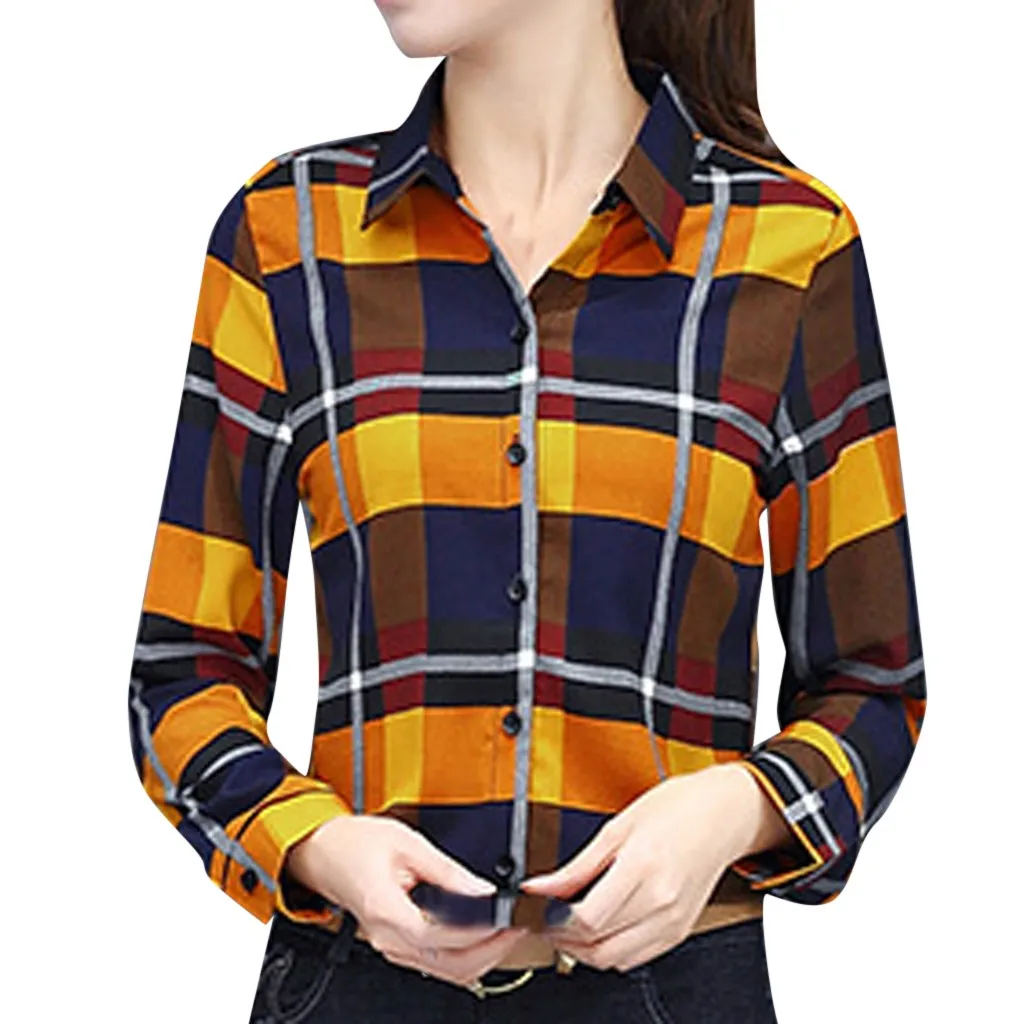 SAGACE Fashion Women Blouses Casual Business Shirt Lattice Printing Long Sleeve Lapel Blouse shirts for women top female fashion
SAGACE Fashion Women Blouses Casual Business Shirt Lattice Printing Long Sleeve Lapel Blouse shirts for women top female fashion